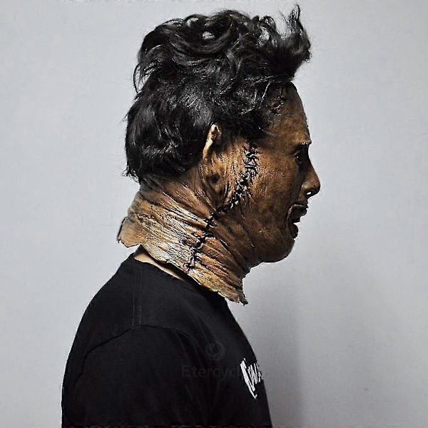 Texas Chainsaw Massacre Leatherface Masker i Latex - Skräckfilm Halloween Cosplay Kostymfest Evenemang Rekvisita Leksaker Karneval Mask