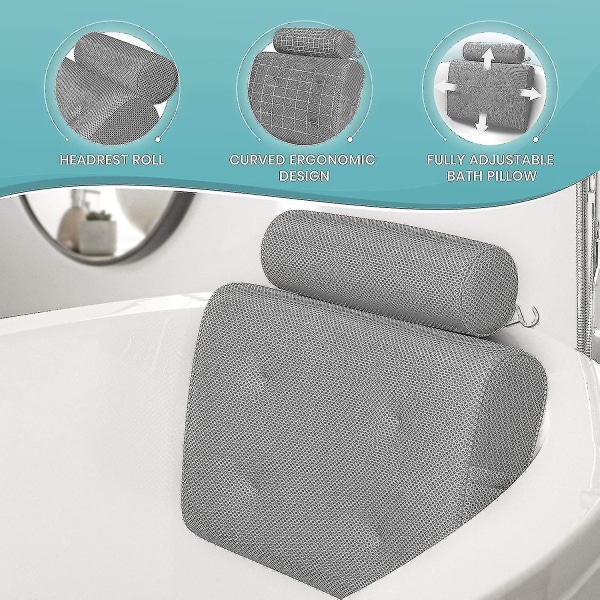 Everlasting Comfort -kylpytyyny - Tukee päätä, niskaa ja selkää kylpyammeessa - Kylpytyyny