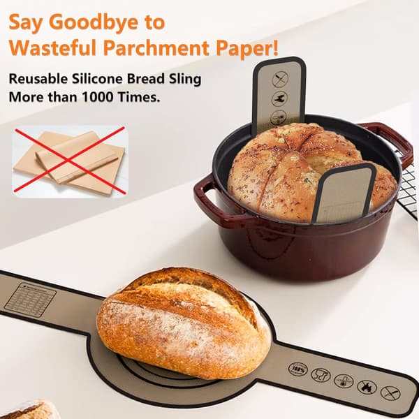 Bakematter, 2-pakning, silikon, non-stick, langt håndtak