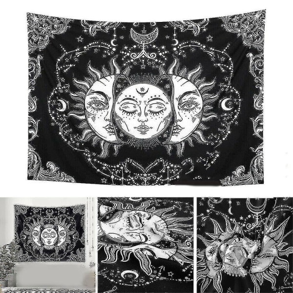 Tarot Psychedelic Tapestry Seinäriippuva Sun Moon Peitto Päiväpeite Huoneen sisustus
