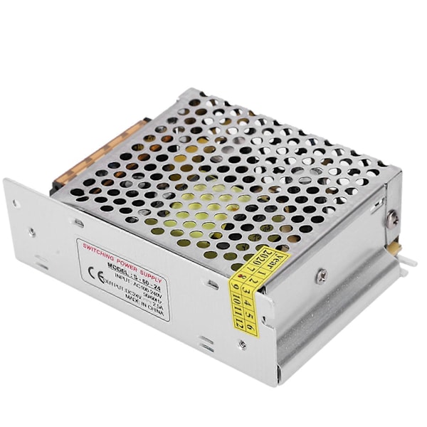 Switch Strømforsyningsdriver Adapter Aluminium Legering DC24V LED Skærmbåndslys 3D Printer (S-60-2424v 2.5a 60WAC100-240V) YEMAA