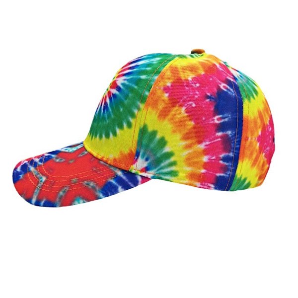 Baseballkeps i regnbågsfärger, batikfärgad LGBT Pride slumpmässig graffiti parhattar unisex justerbara utomhussportkepsar
