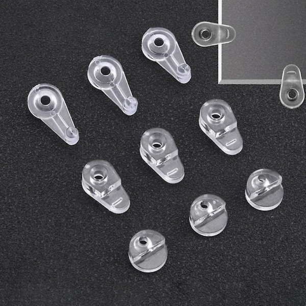 50 stk glasclips Heavy Duty spejlclips til badeværelsesspejle understøttende ark