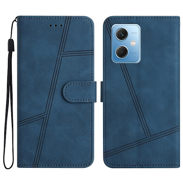 Xiaomi Redmi Note 12 5G (Kiina)/(Intia)/(Global)/Poco X5 5G -linjakotelo, puhelinlompakko, jalusta