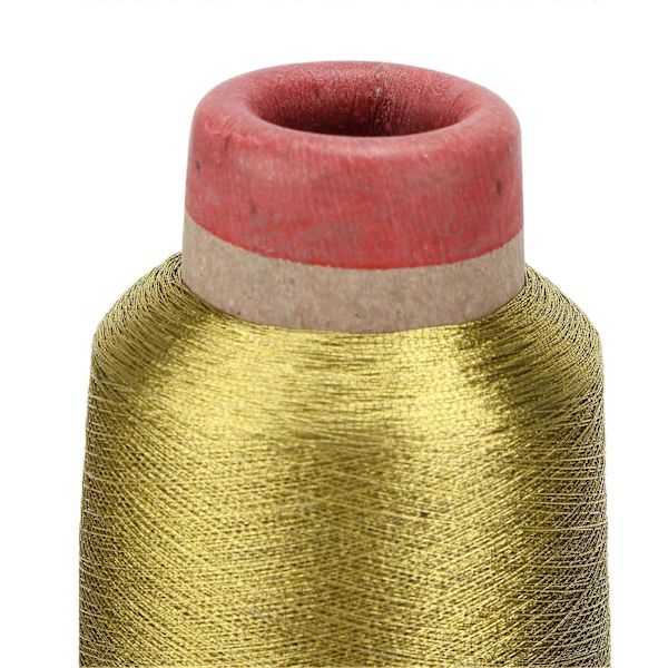Sytråd Hårdt Slidstærkt Husholdnings Polyestergarn til DIY Broderimaskine Projekt (Guld) YEMAA