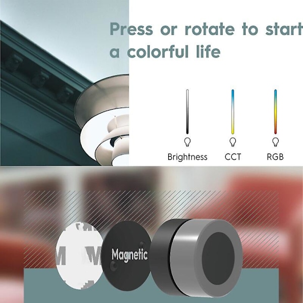 Trådlös Zigbee-knappbrytare Tuya Smart Home-vredbrytare Smart Scene-fjärrströmbrytare Controller Fungerar med Zigbee Hub Smart Life