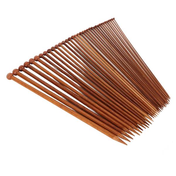 36 st Bambu Sticknålar Multifunktionella Sticknålar Set för Halsdukar Strumpor Vantar Skor YEMAA