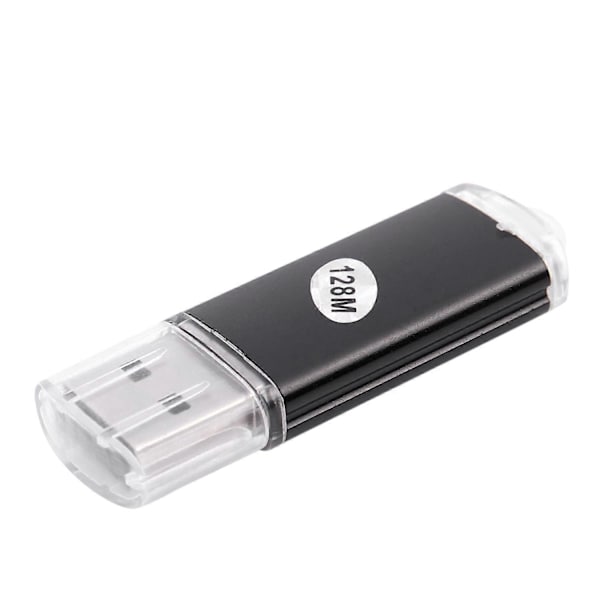 10 x USB-minne 2.0 Minnestick Flash Drive 128MB Present Svart