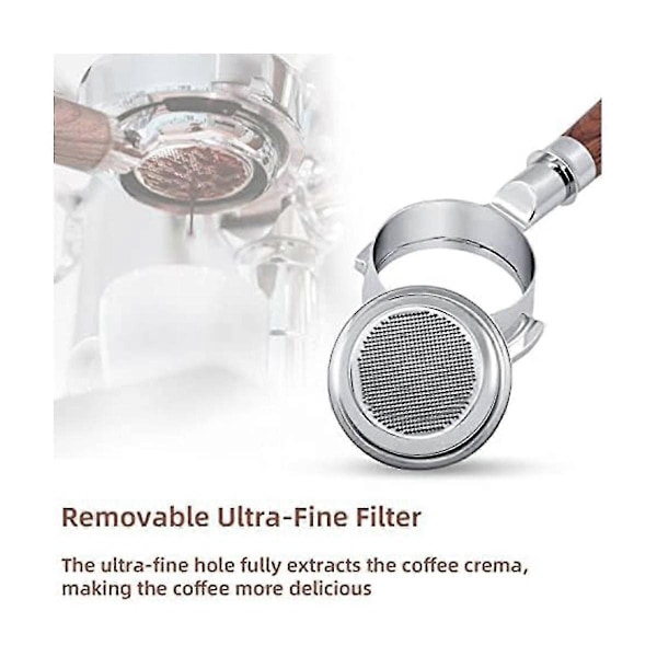 58mm Pohjaton Portafilter E61/expobar E61/ E61ecm:lle, 304 Ruokaluokan Ruostumaton Teräs Kahvi Espr