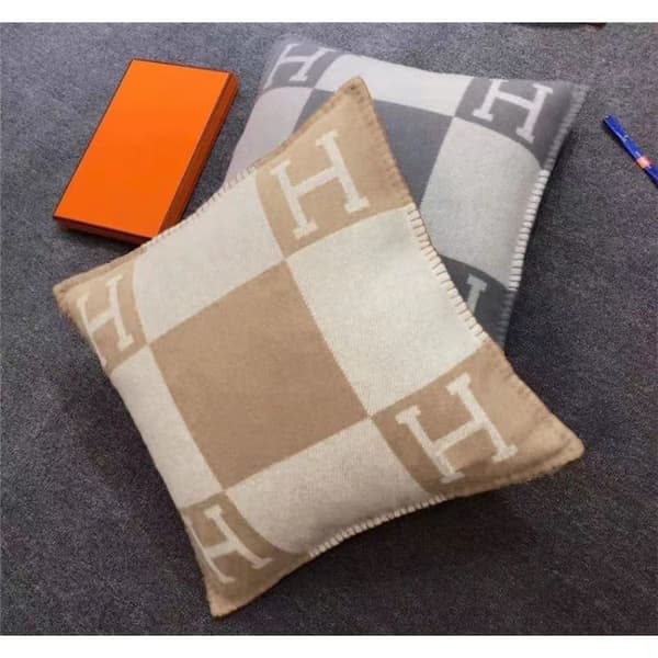 45x45cm H Bokstav Ull Kashmir Kuddfodral Våningssäng Soffa Flygplan Khaki