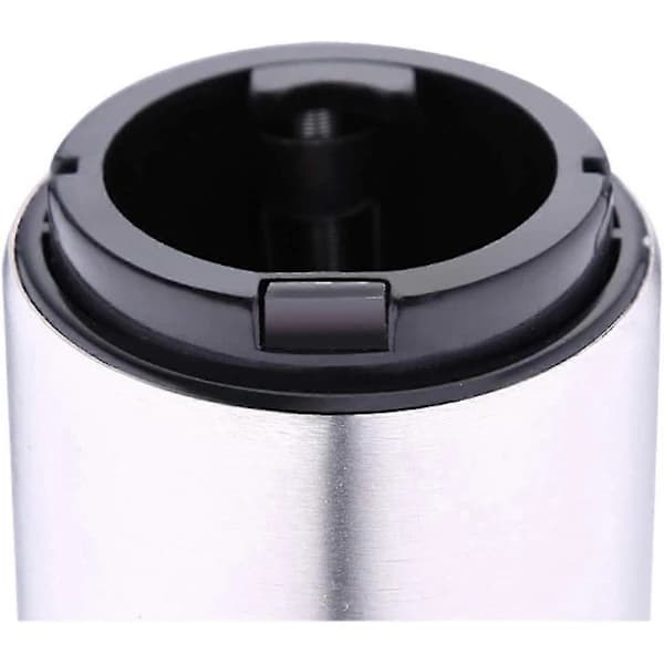 Magnetisk Automatisk Ølflaskeåbner — Rustfrit Stål Push-Down Ølåbner (Køkkenredskab); Dimensioner: 8,5 x 5,2 cm.