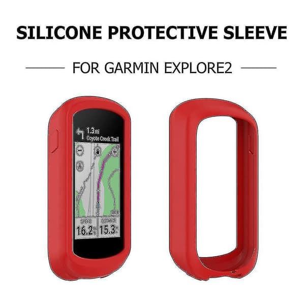 Beskyttelsesetui til Garmin Edge Explore 2 Beskyttelsesdækning Cykelcomputer Silikonetui til Garmin Explore 2