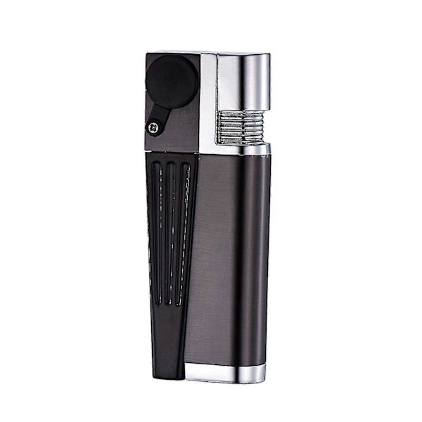 Multifunktionel Pibe Lighter Metal Lighter, Butan Genopfyldbar Med Justerbar Flamme Dial (Gas Medfølger Ikke)