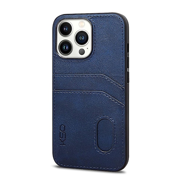 KSQ Style-C för iPhone 14 Pro - Skyddande baksida med kortplatser i belagd TPU