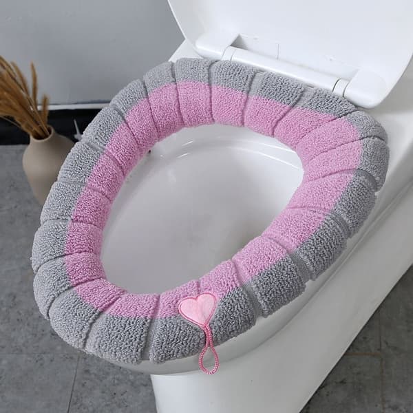 4-pakning varme elastiske toalett universelle vaskbare toalettseter