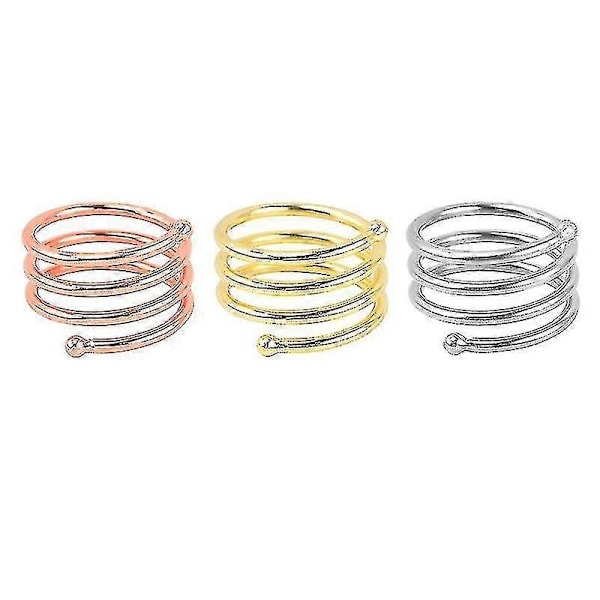 Servietring i Metal - 6 stk. Tricolor