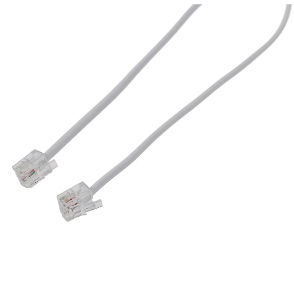 9M 30ft RJ11 6P2C Modulaarinen Puhelinjohto Valkoinen