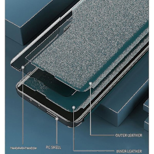 Side Display Leather Case For Xiaomi 12 Pro