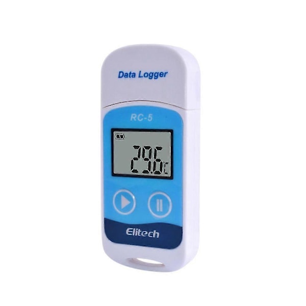 ELitech RC-5 Högprecisions Digital USB Temperaturdata Logger för Lager, Kylda Transporter, Laboratorium