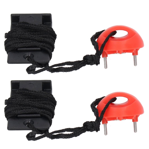 2 stk Universal løbemaskine sikkerhedsnøgle Løbebånd Magnetisk sikkerhedsafbryderlås Nødstopkontakt til træning