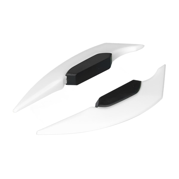 1 Par Motorcykel Side Winglet Aerodynamisk Vinge Spoiler Universal Til Motorcykel Elektriske Cykler Hvid