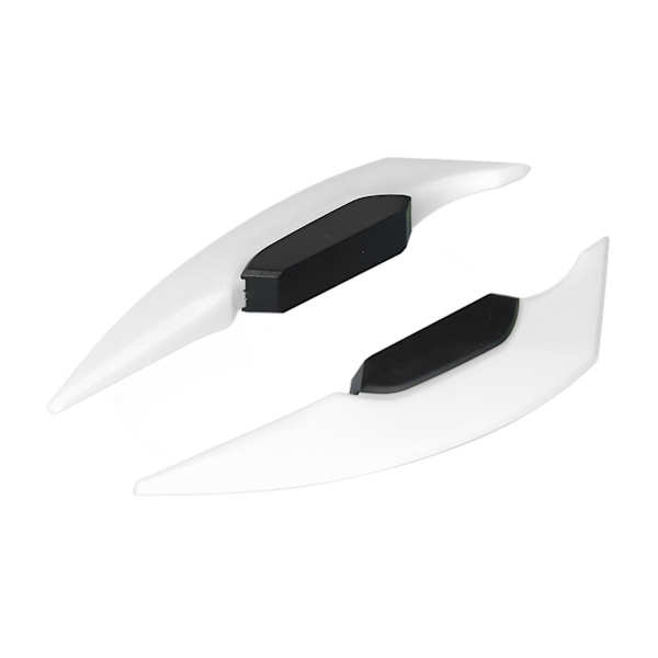 1 Par Motorsykkel Sidevingel Aerodynamisk Ving Spoiler Universal For Motorsykkel Elektriske Sykler Hvit