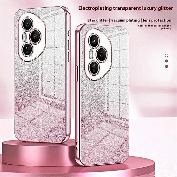 Honor 400 Pro 5G (Global Version) Telefonfodral - Galvaniserat Gradient Glitter TPU Telefon Skyddsfodral