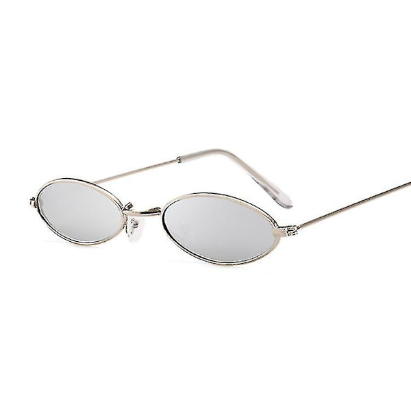 Damer Mode Metalramme Klar Sort Linse Solbriller