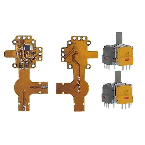 Drift Reparationsmodul + 2 st Hall Elektromagnetiska Joystick-kit för Pro Spelkontroll Anti-drift Modul