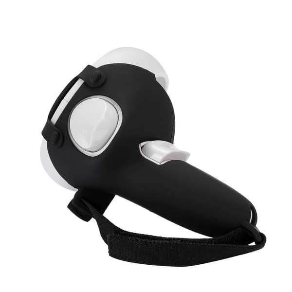 Justerbar Læder Håndrem Til Meta Quest 2 Controller Anti-slip Håndrem Sort