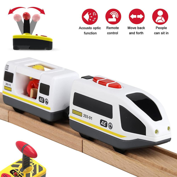 Fjernbetjening Elektrisk toglegetøj Børnetogmodel Pædagogisk banelegetøj Passer til Universal Railway System Børnegave
