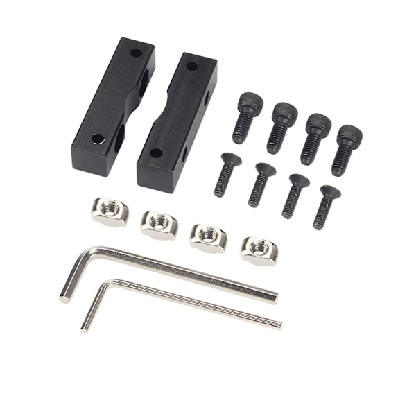 Aluminiumlegering Z-axel Stepper Motor Mount Block 3D-skrivaruppgraderingssats 3D-skrivar Z-axel Stepper Fast Rack Med Muttrar Skruvar Kompatibel Med Cr-10/cr1