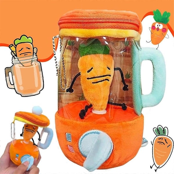 Mjuk Morotsjuice Leksak, Mjuk Morotsjuice Leksak, 15 cm Mjuk Morotsmixer, Rolig Twist Rotati Som Visat