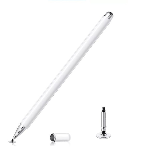 Högprecisions Magnetisk Sugning Passiv Kapacitiv Pennstylus med 1 Pennhuvud (Vit)