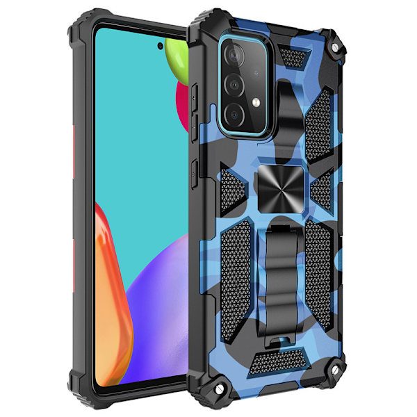 Sopii SM Galaxy S21 Plus -sarjan naamiointisarjan matkapuhelinkoteloon Camouflage blue