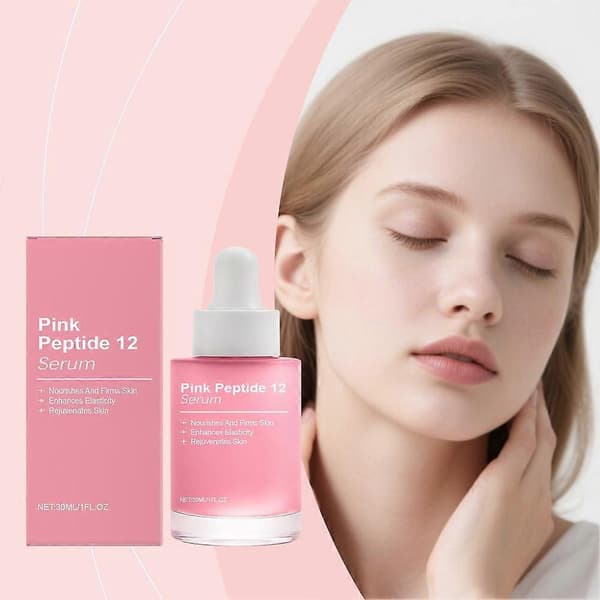 Pink Peptid 12 Glow Ansigtsserum - 30ml 2pcs