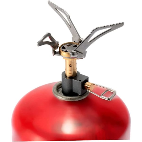 Wilderness Survival Stove Mini Uuni Ulkoilma Kannettava Taittuva Kaasukamiina Hopea, Sopii Piknikille Leirintään Taittuva Kaasukamiina (harmaansininen) (1 kpl