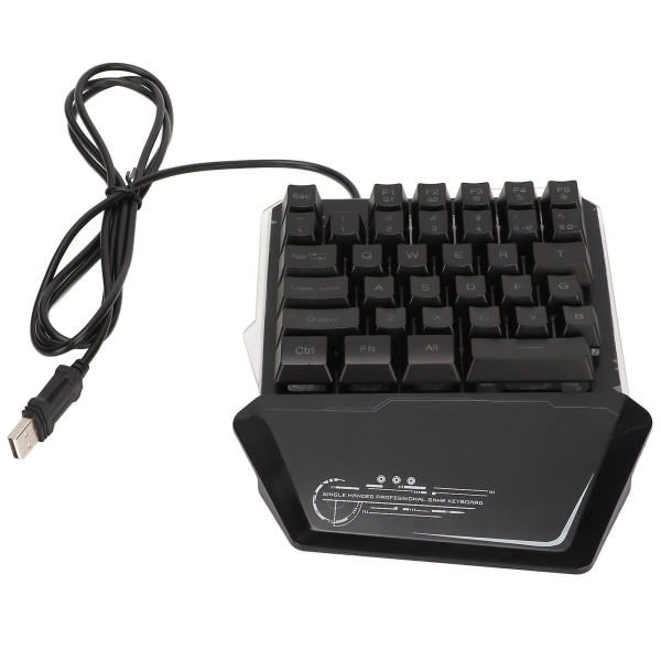 Enhåndstastatur Bærbart 35 Taster Lille Enhånds Rgb Mekanisk Gaming Keyboard