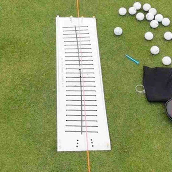 Golf Putter Putting Mat Træner Indendørs Putting Green Pad Udstyr Golf Hitting Sigte Linje Træning