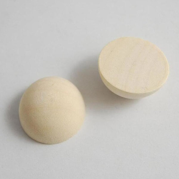 30 st Halva Träbollar