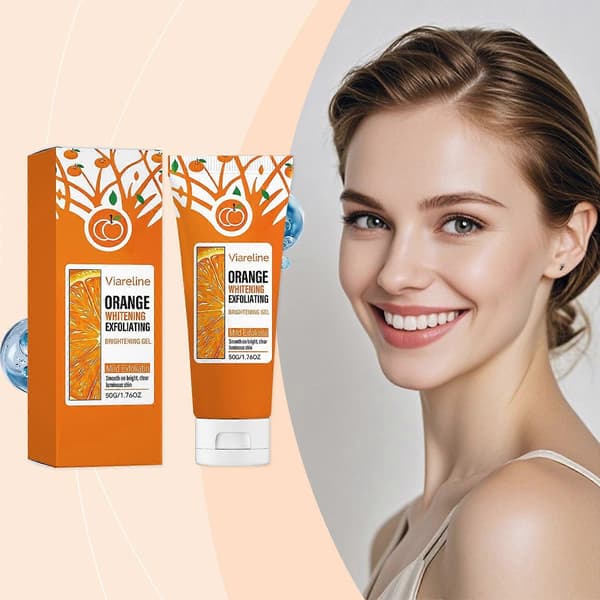 Orange Eksfolierende Blegegel, Mild Ansigtsrens (50g)
