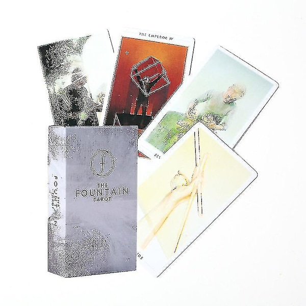 The Fountain Tarot Cards Guidebook Deck Table Game For Family Party Entertainment Playing Card1pcs Tablecloth