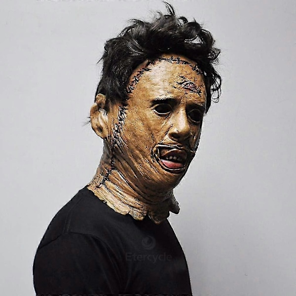 Texas Chainsaw Massacre Leatherface Masker i Latex - Skräckfilm Halloween Cosplay Kostymfest Evenemang Rekvisita Leksaker Karneval Mask