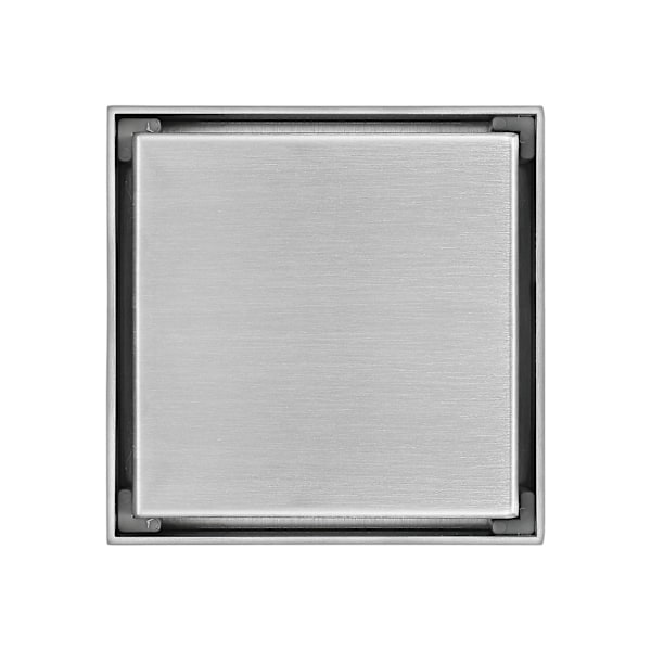 Fliserinnsats Kvadratisk Rustfritt Stål Gulvrist 100X100mm Avfallsrist Bad Usynlig Dusjrist