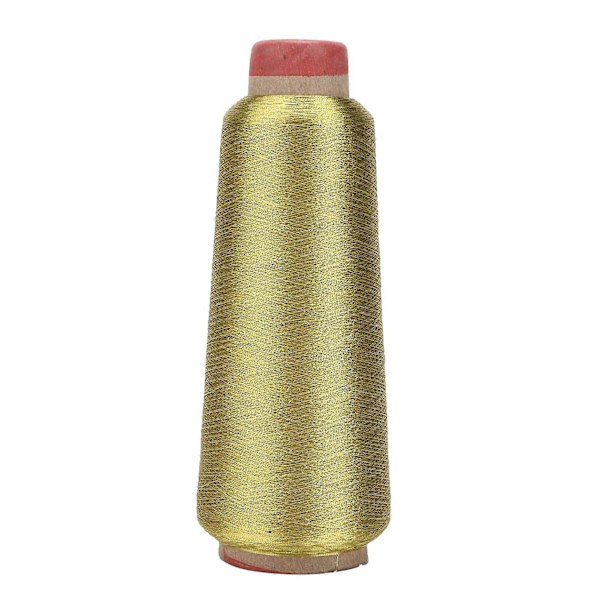 Sömnadstråd Hållbar Hushålls Polyestergarn för DIY Broderi Maskinprojekt (Guld) YEMAA