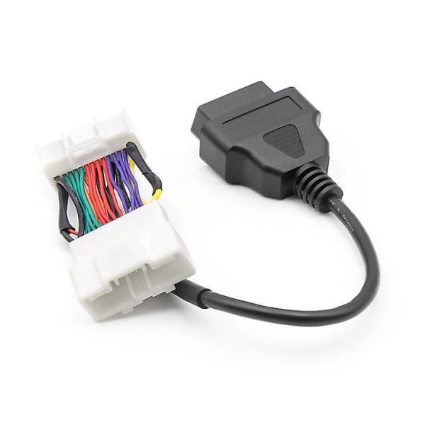 For Tesla- Model 3 Y-kontaktadapter Obd To Obd2 16pins bilskannerverktøykabel 1 stk svart