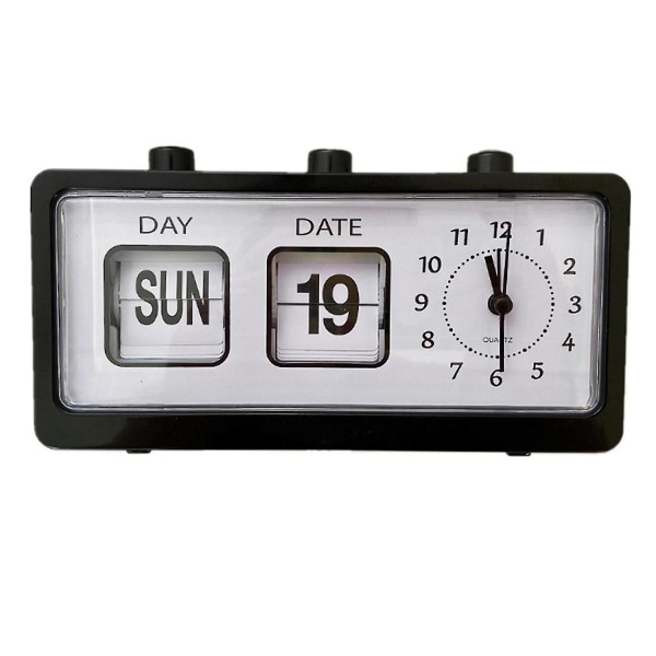 Manuaalinen Flip Clock Kalenteri Muistutus Pöytäkello Yöpöytäkeittiöön