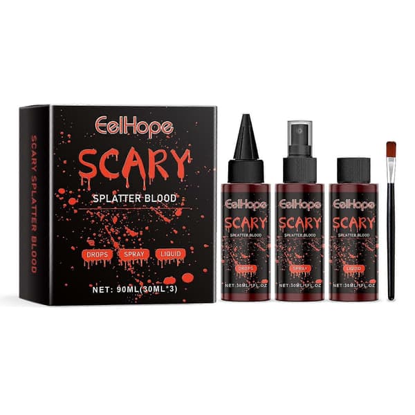 Falsk Blod Sæt til Halloween SFX Makeup Specialeffekter
