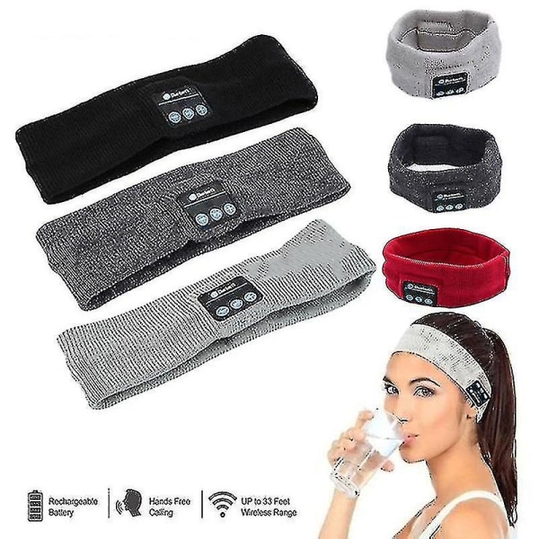 Sömnhörlurar Trådlösa, Bluetooth Sports Headband-hörlurar med ultratunna HD-stereohögtalare Perfekt för sömn, träning, jogging, yoga, sömnlöshet,