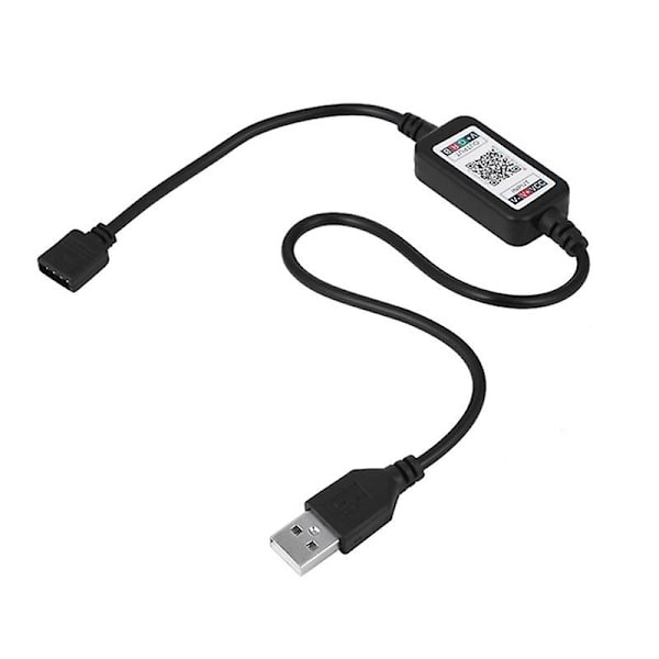 Universal Mini Trådlös 5-24v Smart Phone Control Rgb Led Strip Light Controller Usb Kabel Bluetooth 4.0 För Hotell Bar Ktc Hem